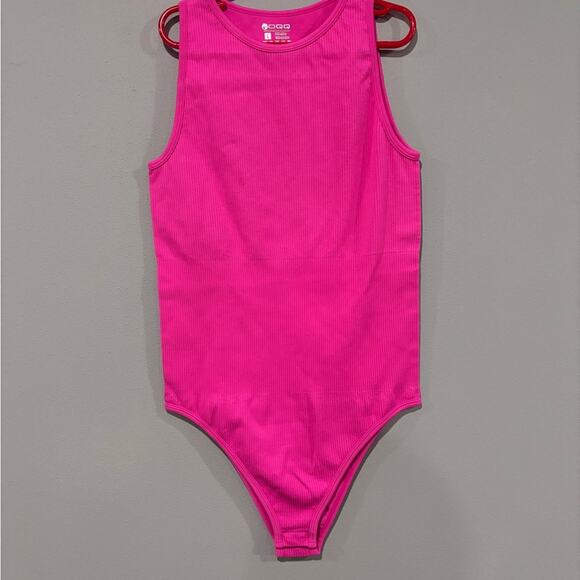 OQQ Tops - Vibrant Pink Women's Bodysuit
